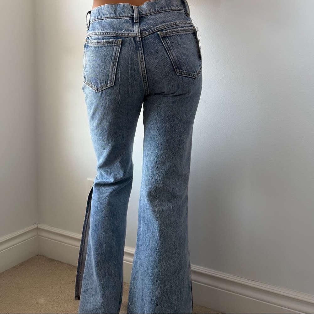 2018 Maison Margiela Light Wash Slit Flare Jeans - X-Small - Picture 3 of 5